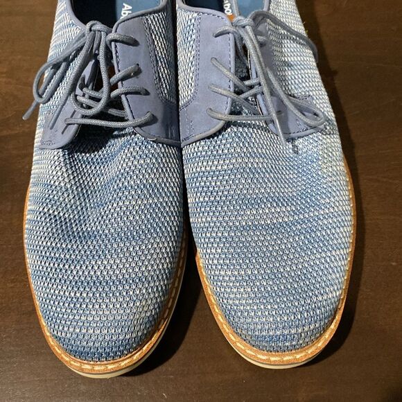 Abound Sheridan Knit Lace-Up Derby Blue Size 9 - Picture 2 of 9